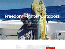 Tablet Screenshot of freedomfighteroutdoors.org